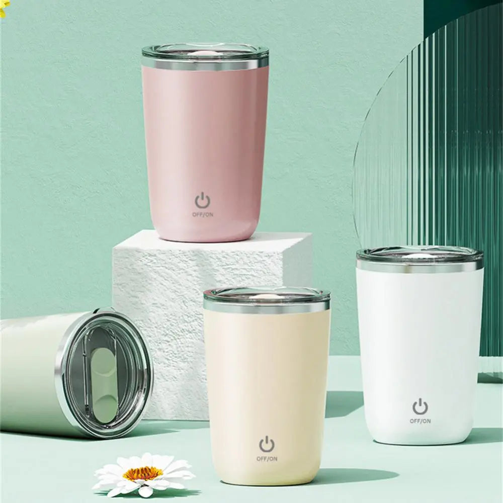 350ml Automatic Self Stirring Mug Coffee Milk Juice Mixing Cup Electric Stainless Steel Lazy Rotating Mug Magnetic Stirring Cup Kitchen Gadgets - Image #4