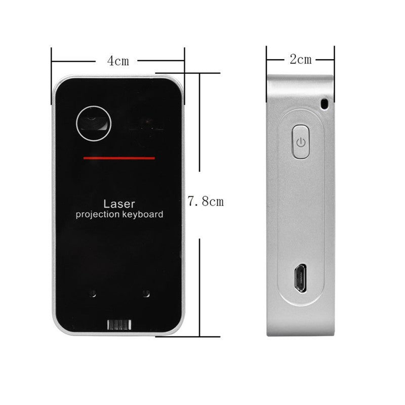 Bluetooth Wireless Laser Keyboard Eromxe