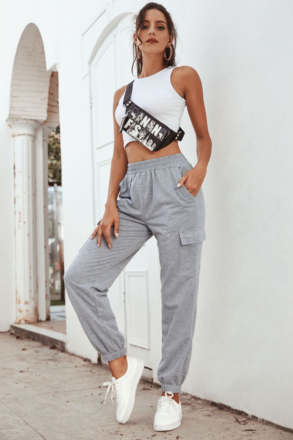 Pocketed Long Sweatpants Eromxe