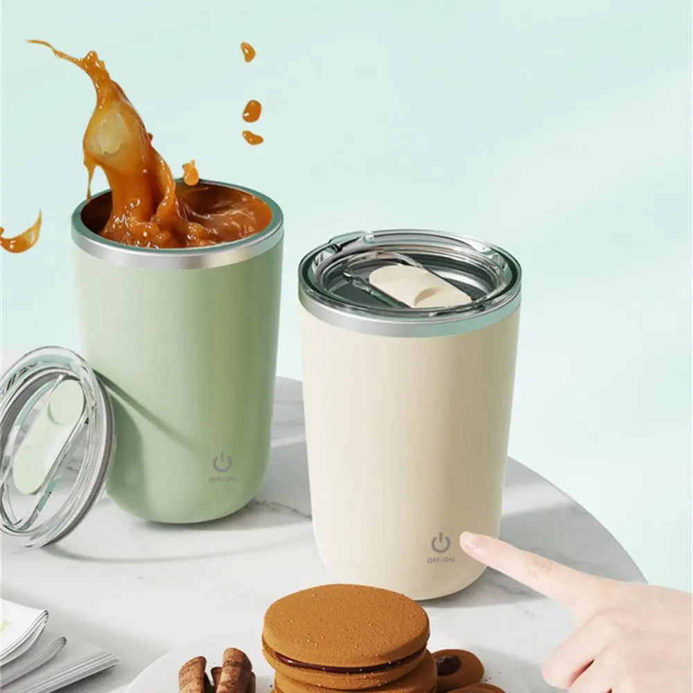350ml Automatic Self Stirring Mug Coffee Milk Juice Mixing Cup Electric Stainless Steel Lazy Rotating Mug Magnetic Stirring Cup Kitchen Gadgets - Image #2
