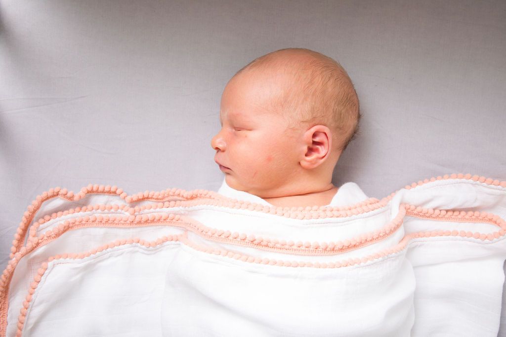 3 Pc Newborn Essential Set - Hooded Towel, Swaddle + Toy Rattle Eromxe