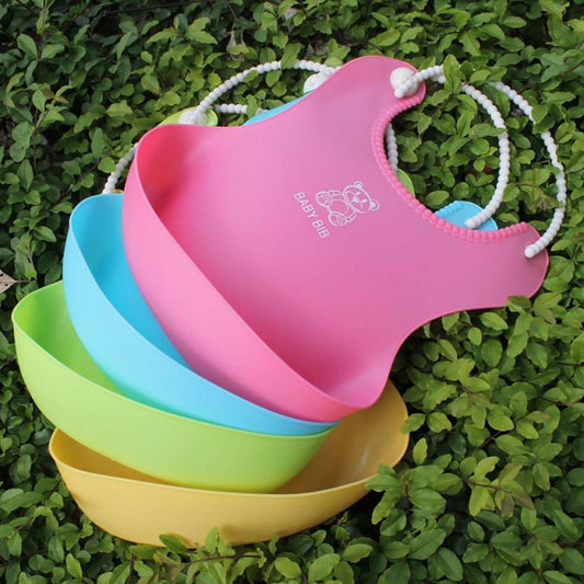 Baby Bibs&Burp Clothes Bib silicone Waterproof Kids Boys Girls Feeding Eromxe