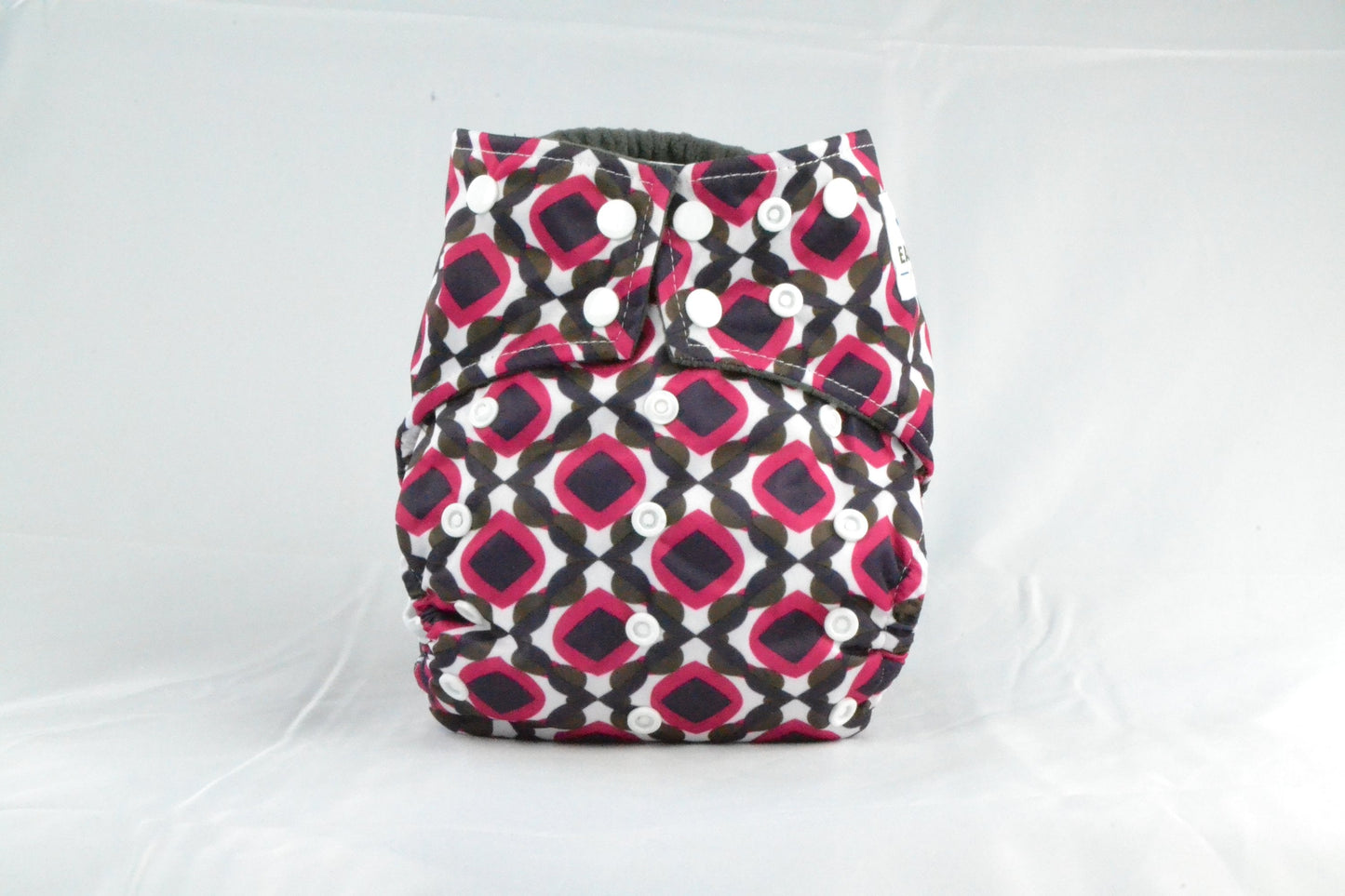 Earthlie Cloth Diaper - Red & Black Eromxe
