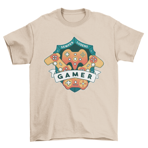 Gamer shield joystick t-shirt Eromxe