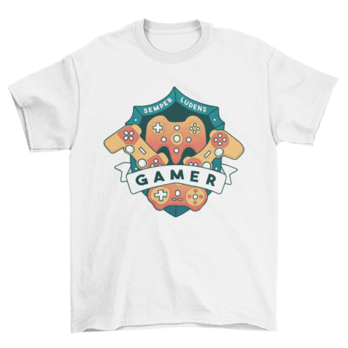 Gamer shield joystick t-shirt Eromxe