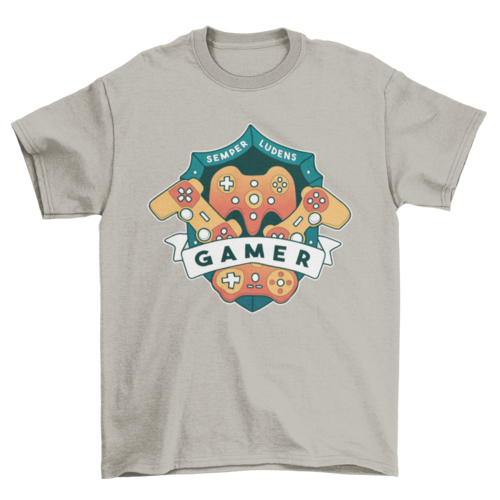 Gamer shield joystick t-shirt Eromxe