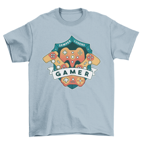 Gamer shield joystick t-shirt Eromxe