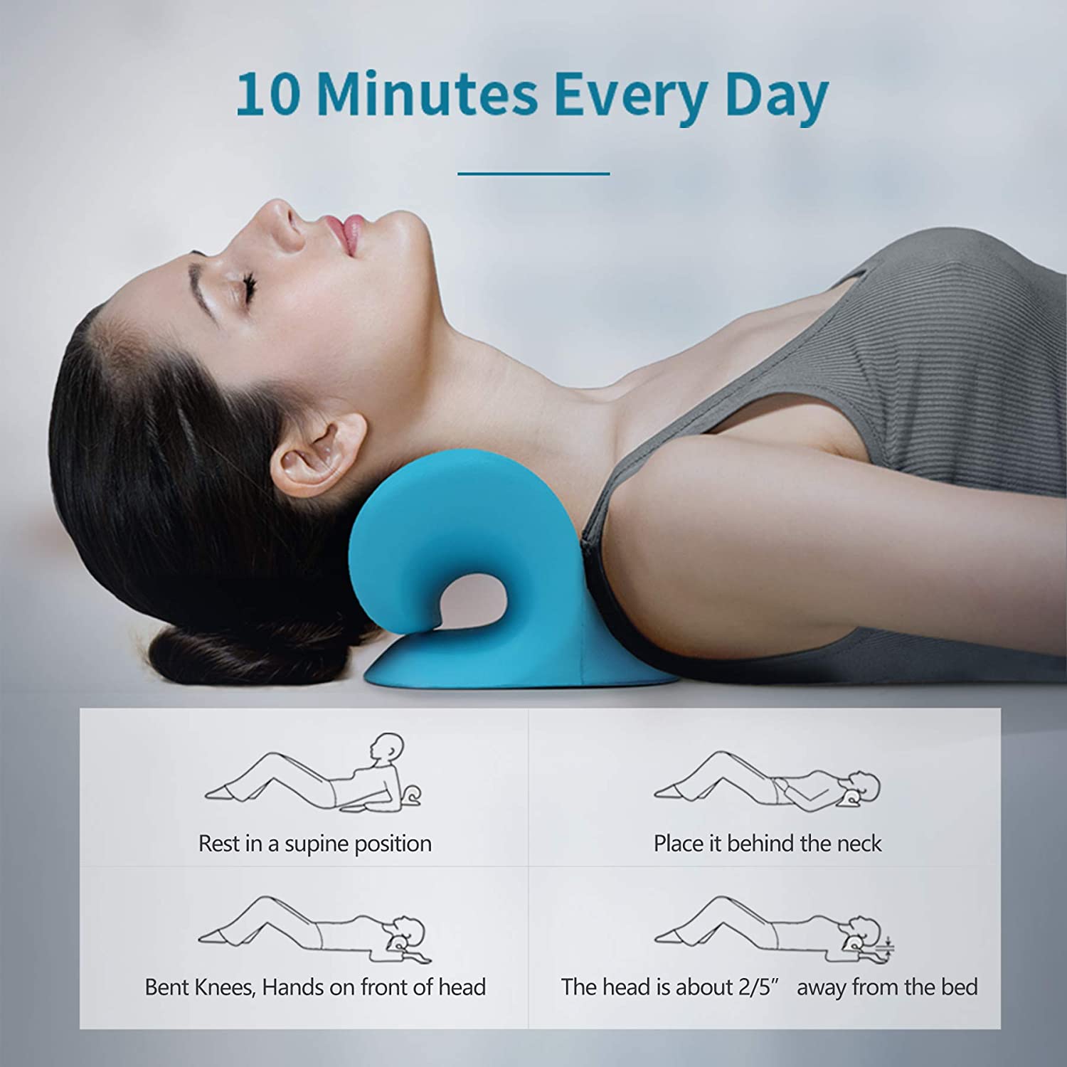 Neck Cloud, Restcloud, Neck Stretcher cervical traction device Eromxe