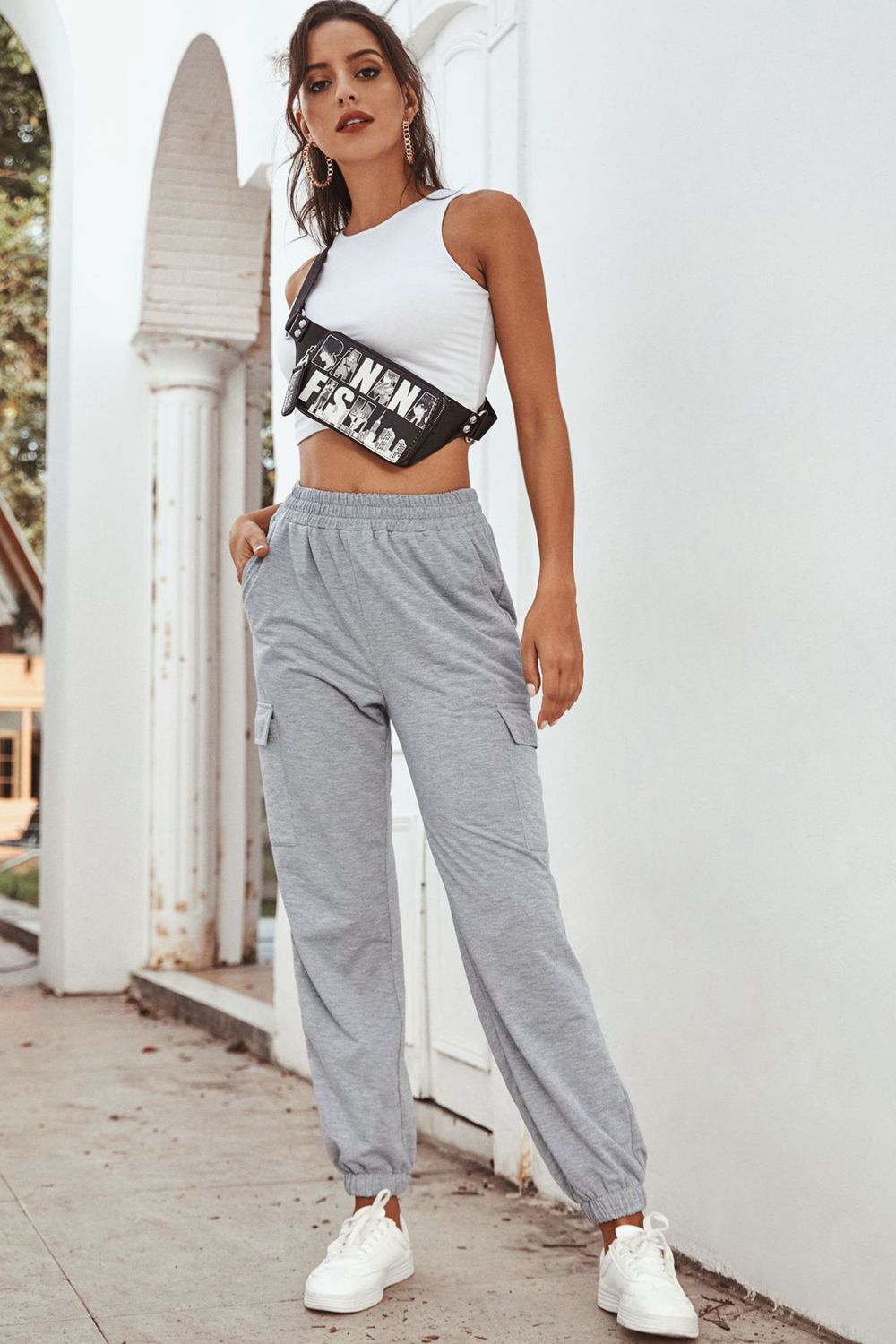 Pocketed Long Sweatpants Eromxe