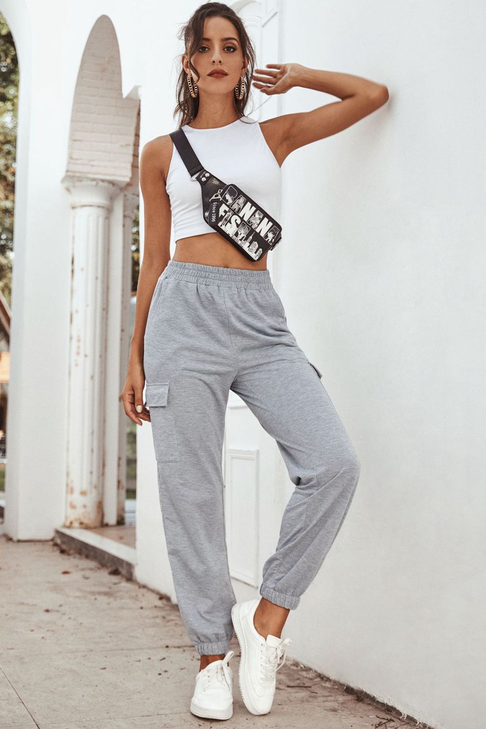 Pocketed Long Sweatpants Eromxe