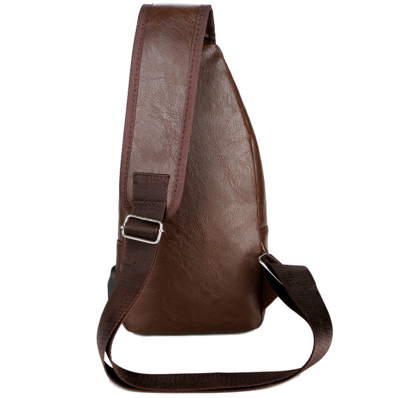 USB Portable Charging Chest Bag Messenger Bag Eromxe
