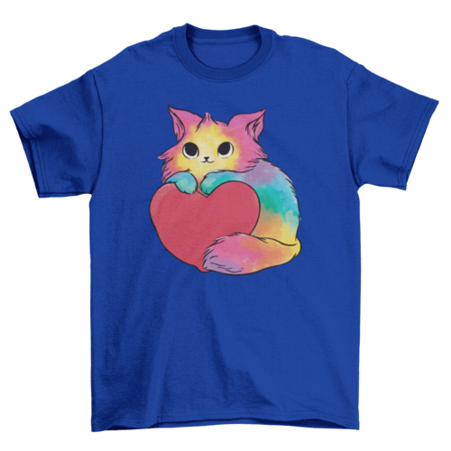 Valentine kitten t-shirt Eromxe