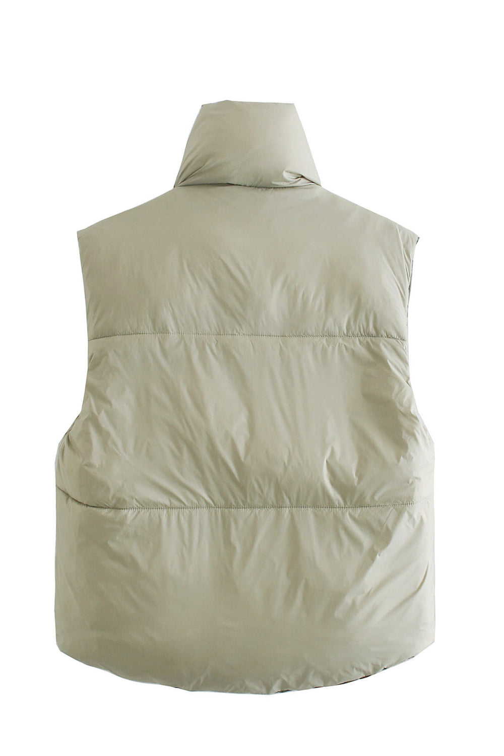 Zip-Up Drawstring Puffer Vest Eromxe